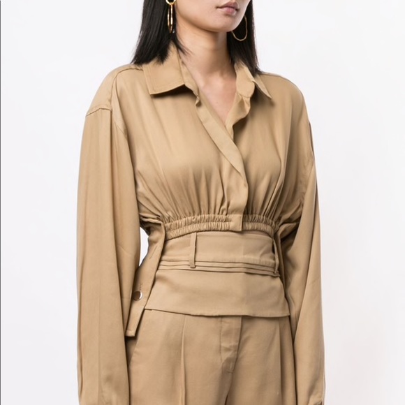 CHRISTOPHER ESBER OVERSIZED CROPPED RUCHED SHIRT, AUS/8 US/4 NWT!! - Picture 5 of 7